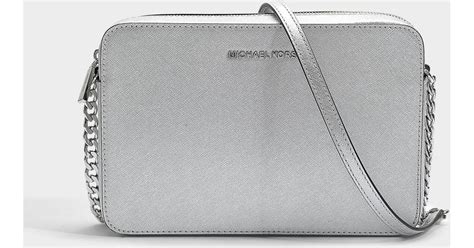 michael kors silver handbag|michael kors silver crossbody.